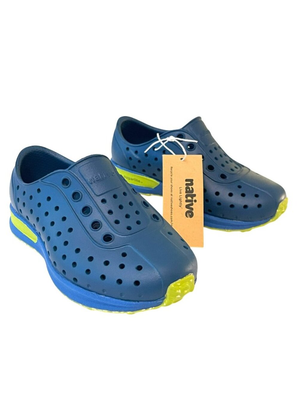 Native Robbie Sugarlite Slip On Blue Sneaker Shoes Size C7 NEW
